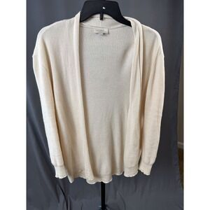 Loft Outlet Ivory Open Front Cardigan Women's Size XS